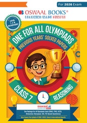 One For All Reasoning Olympiad Previous Years' Solved Papers Class 7 by Oswaal Books