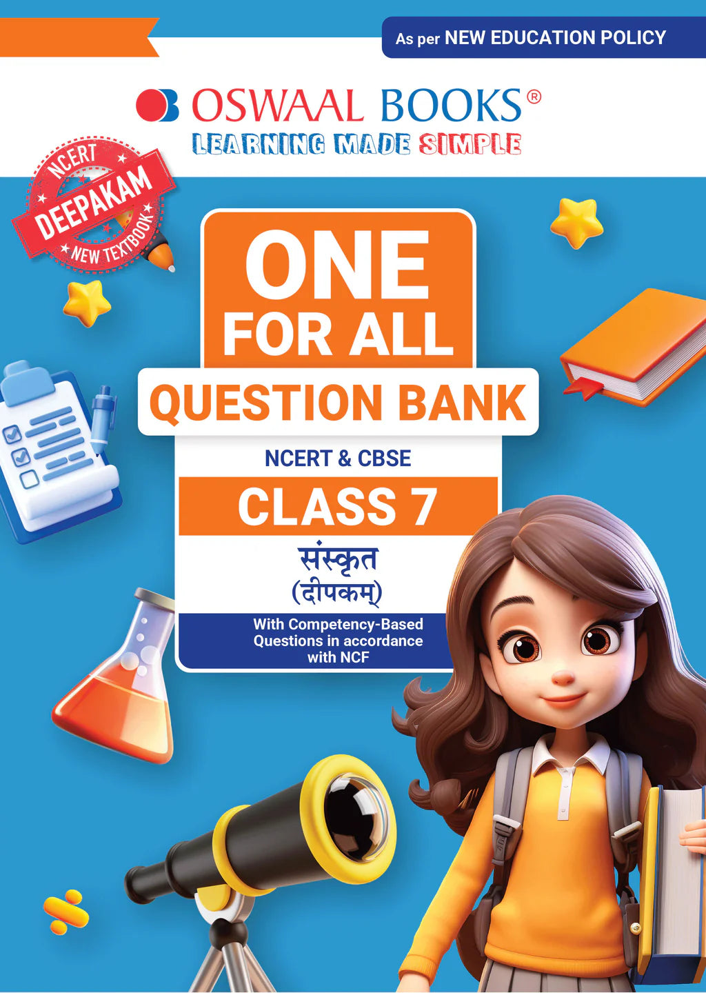 One For All Question Bank NCERT & CBSE for Class 7 Sanskrit by Oswaal Books