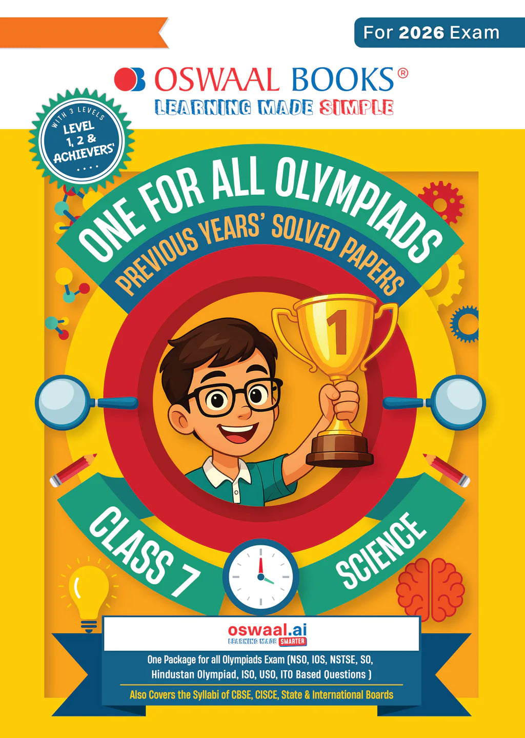 One For All Science Olympiad Previous Years' Solved Papers Class 7 by Oswaal Books