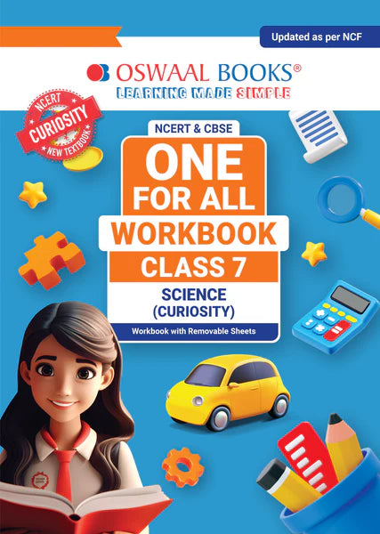 NCERT & CBSE One for all Workbook for Class 7 Science by Oswaal Books