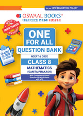 One For All Question Bank NCERT & CBSE for Class 8 Mathematics (Ganita Prakash) Book by Oswaal Books