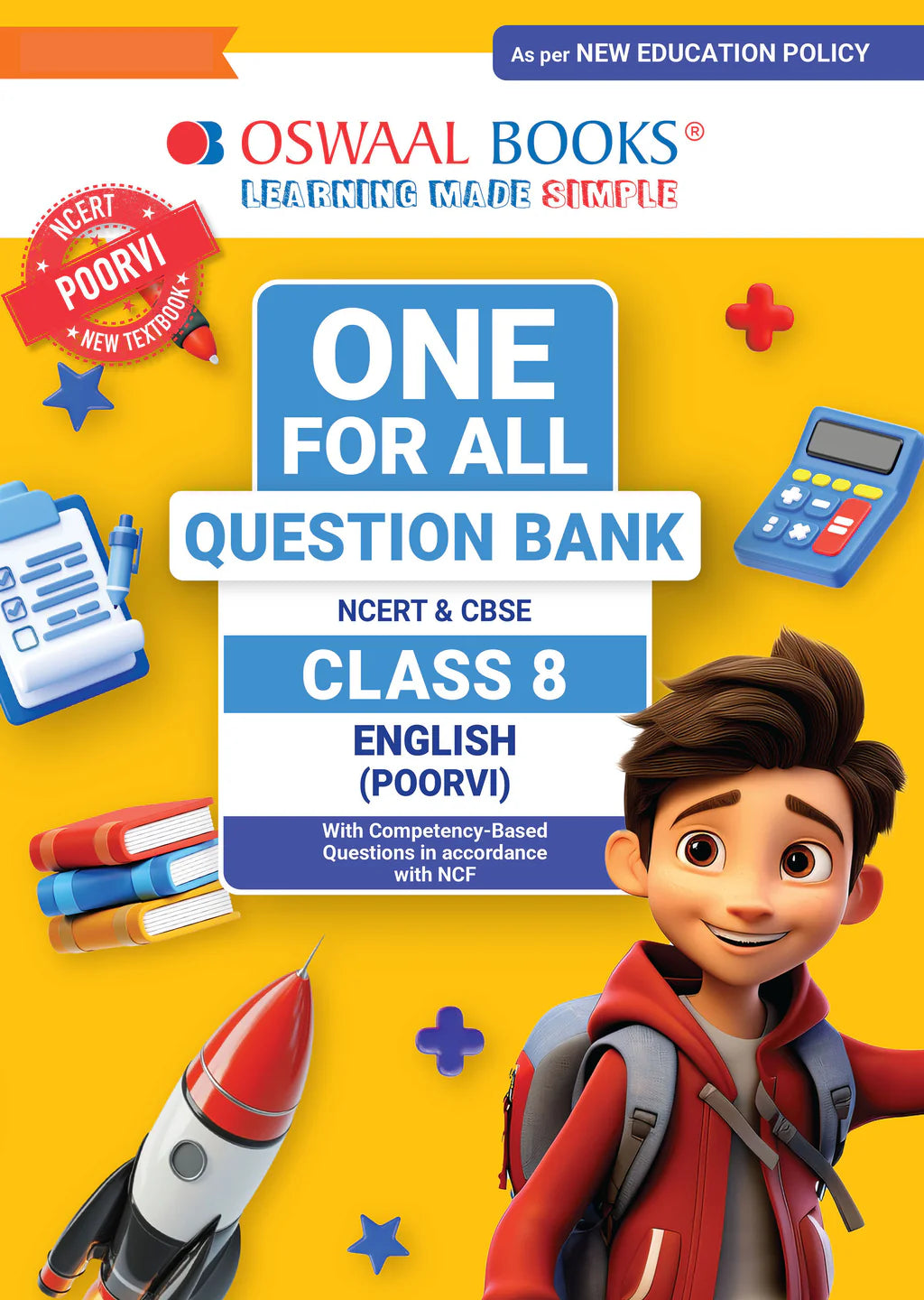 One For All Question Bank NCERT & CBSE for Class 8 English by Oswaal Books
