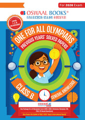One For All General Knowledge Olympiad Previous Years' Solved Papers Class 8 by Oswaal Books