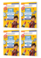 One For All Question Banks NCERT & CBSE for Class 8 (Math, English, Science, Social Science) Set of 4 Books by Oswaal Books
