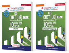 NTA CUET (UG) Mock Test Papers - English & General Aptitude Test (Set of 2 Books) By Oswaal Books