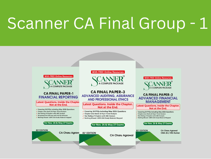 Shuchita Scanner CA Final Group 1 Combo (Paper 1 to 3) Green Edition