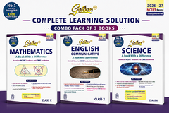 Golden's Mathematics, Science and English Communicative Combo - Based on NEW NCERT (includes Objective Type Question Bank) - Class 10 Study Material (Books)