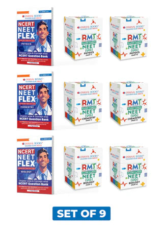 NCERT NEET FLEX Exam Question Bank (Physics, Chemistry & Biology) Set of 9 By Oswaal Books