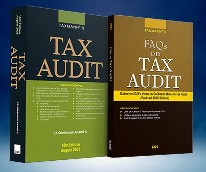 Taxmann's TAX AUDIT Combo (ICAI Aligned) – Tax Audit (Commentary) & FAQs on Tax Audit (ICAI Guidance Note Aligned) Set of 2 Books By Srinivasan Anand G., Taxmann's Editorial Board