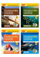 Foundation Course Class 7 - Physics, Chemistry, Mathematics and Biology (Set of 4 Books) By MTG Learning