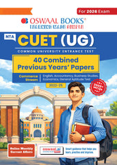 NTA CUET (UG) Previous Years Solved Papers - Commerce Stream (English, Accountancy, Business Studies, Economics & General Aptitude Test) By Oswaal Books