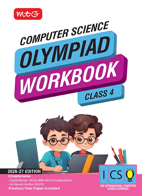 Class 4 International Computer Science Olympiad (ICSO) Workbook by MTG Learning