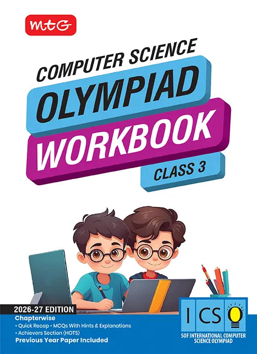 Class 3 International Computer Science Olympiad (ICSO) Workbook By MTG Learning