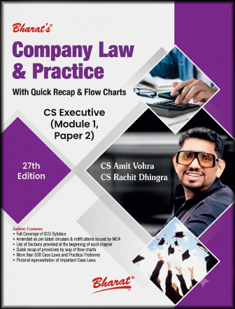 Bharat’s Company Law & Practice book for CS Executive - Book by CS Amit Vohra & CS Rachit Dhingra