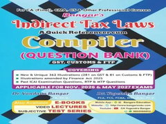 Aadhya's CA Final IDT Compiler Question Bank (GST, Customs & FTP) -  Book by Dr Vandana Bangar and Dr Yogendra Bangar