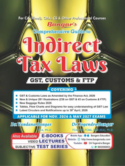 Aadhya's CA Final Comprehensive Guide to Indirect Tax Laws - Book By Dr Vandana Bangar and Dr Yogendra Bangar