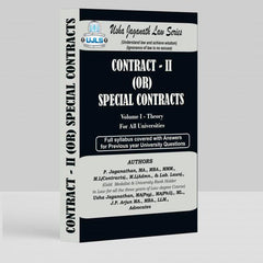 Contract 2 or Special Contract Book for LLB by P Jaganathan, Usha Jaganathan, JP Arjun