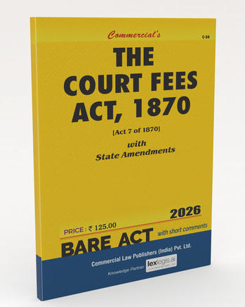 Commercial's Court Fees Act, 1870 Bare Act book