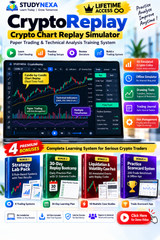 StudyNexa CryptoReplay – Crypto Chart Replay Simulator, Paper Trading & Technical Analysis Training with 4 Premium Bonuses