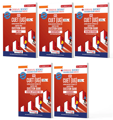 NTA CUET (UG) Question Banks Combo (English, Accountancy, Business Studies, General Test & Economics) Set of 5 Books By Oswaal Books