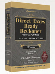Commercial's Direct Taxes Ready Reckoner with Tax Planning Book By Dr. Girish Ahuja and Adv. Ravi Gupta