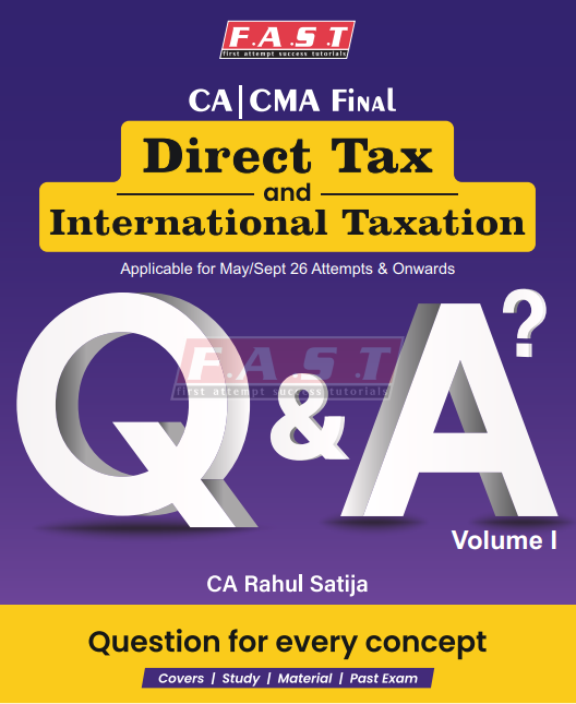 CA Final Direct Tax and International Taxation Question Bank By CA Rahul Satija