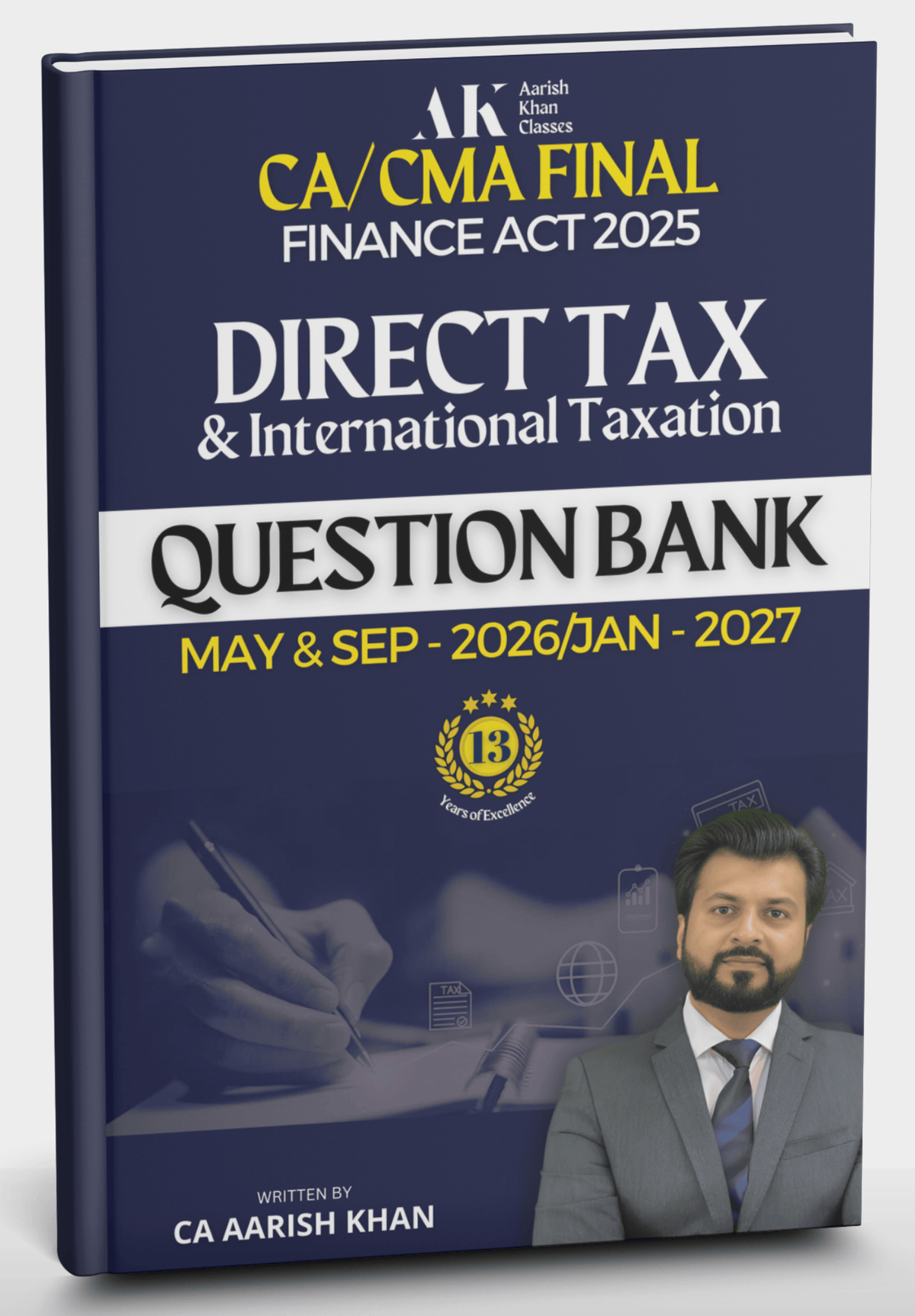 CA/CMA Final Direct Tax & International Taxation (Question Bank) Book by CA Aarish Khan