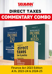 COMMENTARY COMBO (Direct Tax Laws) Master Guide to Income Tax Act & Rules and Direct Taxes Law & Practice Professional Edition Finance Act 2023 (Set of 3 Books) by Taxmann's Editorial Board,Vinod K. Singhania,Kapil Singhania