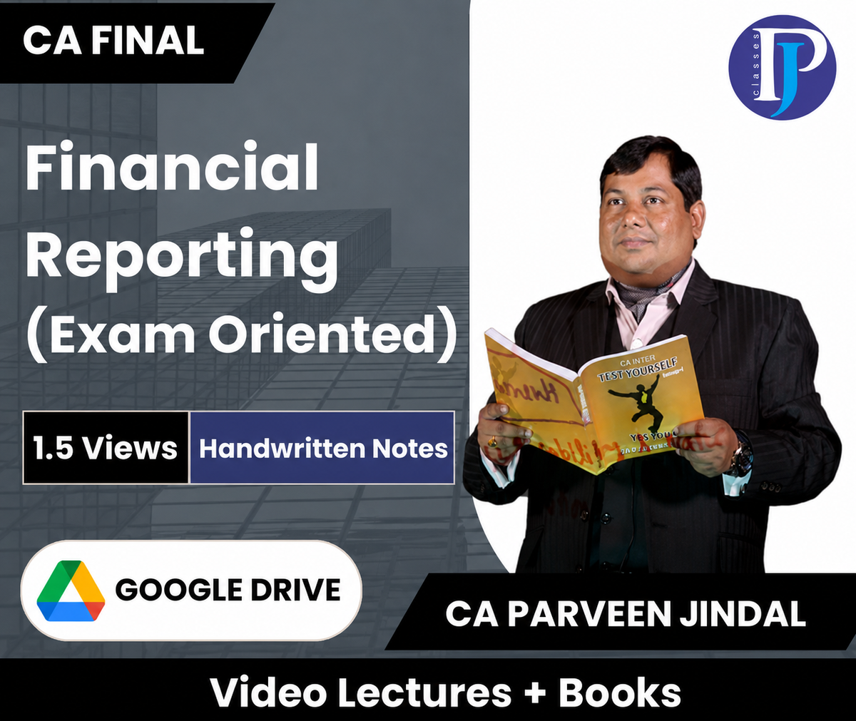 CA Final Financial Reporting (Exam Oriented) Video Lectures by CA Parveen Jindal (Google Drive, 1.5 Times)