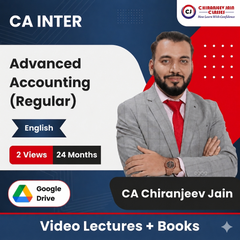 CA Inter Advanced Accounting (Regular) Video Lectures in English by CA Chiranjeev Jain (Google Drive + Books, 24 Months, 2 Views)