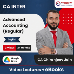 CA Inter Advanced Accounting (Regular) Video Lectures in English by CA Chiranjeev Jain (Google Drive + eBooks, 24 Months, 2 Views)