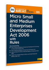 Micro Small and Medium Enterprises Development Act 2006 with Rules – Bare Act (with Section Notes) Book By Taxmann