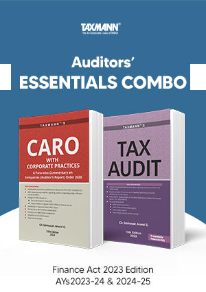 Auditors' Essentials Combo – CARO with Corporate Practices (Para-wise Commentary) and Tax Audit (Clause-wise Commentary) , Finance Act 2023 Edition ,AYs 2023-24 & 2024-25 book by Srinivasan Anand G