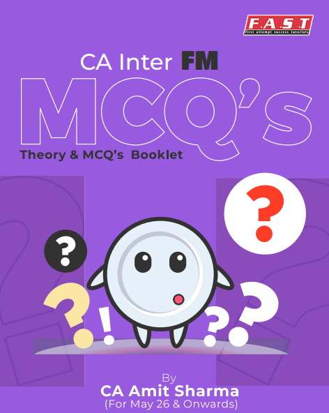 CA Inter Financial Management (Question Bank + Concept + MCQ) Full Book Set by CA Amit Sharma