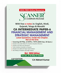 Shuchita Prakashan's CA Inter Paper 6 (Financial Management and Strategic Management) Scanner - Book By CA Nishant Kumar