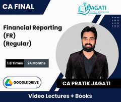 CA Final Financial Reporting (FR - Regular) Video Lectures by CA Pratik Jagati (Google Drive, 24 Months, 1.8 Times)