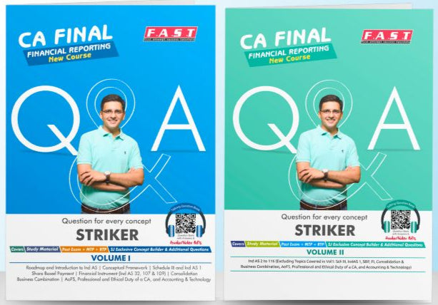 CA Final FR Striker Book (Without Audio Video PODs) & MCQ by CA Sarthak Jain