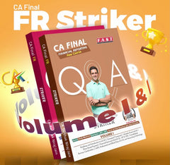 CA Final FR Striker Book (Set of 2 Volumes) & MCQs without PODs by CA Sarthak Jain