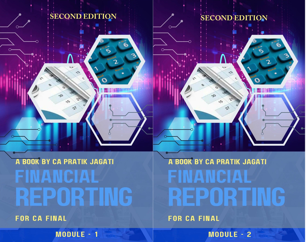 CA Final Financial Reporting (FR) Notes (Set of 2 Volumes) by CA Pratik Jagati