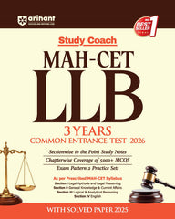 Study Coach MAH-CET LLB 3 Years COMMON ENTRANCE TEST 2026 by Arihant Publication