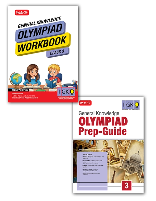 Class 3 General Knowledge (IGKO) Olympiad Workbook and Prep Guide – Detailed Theory, Self Test For SOF Exam (2 IN 1 COMBO) Books By MTG Learning