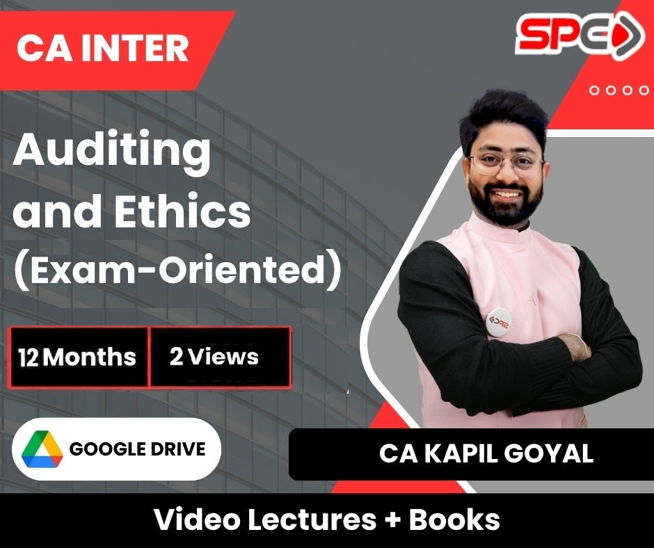 CA Inter Auditing and Ethics (Exam-Oriented) Video Lectures by CA Kapil Goyal (Google Drive, 12 Months, 2 Views)