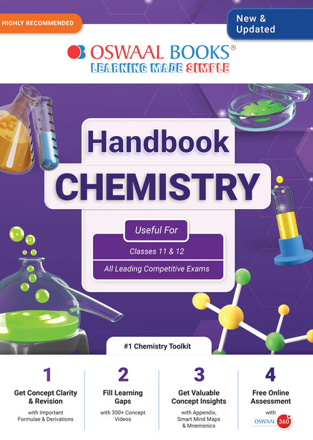 Handbook of Chemistry for Class 11 & 12 by Oswaal Books