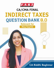CA Final Indirect Tax Laws (Handwritten 8.0 + Question Bank 8.0) Books by CA Riddhi Baghmar