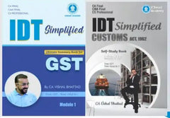 CA Final Indirect Tax Simplified Book Set by CA Vishal Bhattad