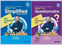 CA Final Indirect Tax (Simplified + Questionnaire) Combo Book Set by CA Vishal Bhattad