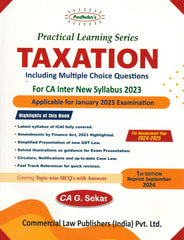 Commercial's Padhuka's (Practical Learning Series) Taxation Book for CA Inter (2023 Scheme) by CA G Sekar