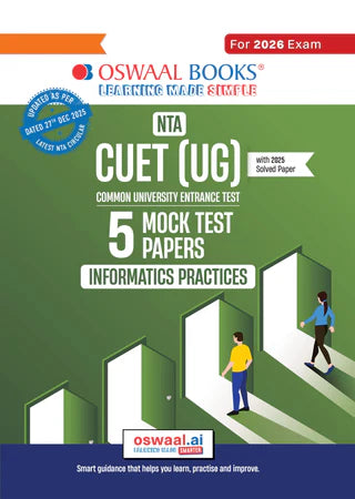 NTA CUET (UG) Mock Test Papers - Informatics Practices By Oswaal Books