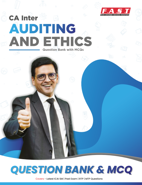 CA Inter Audit Question Bank with MCQs Book By CA Sarthak Jain