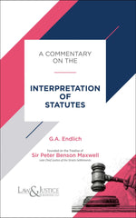 A Commentary on The Interpretation of Statutes - Book By Law & Justice Publishing Co